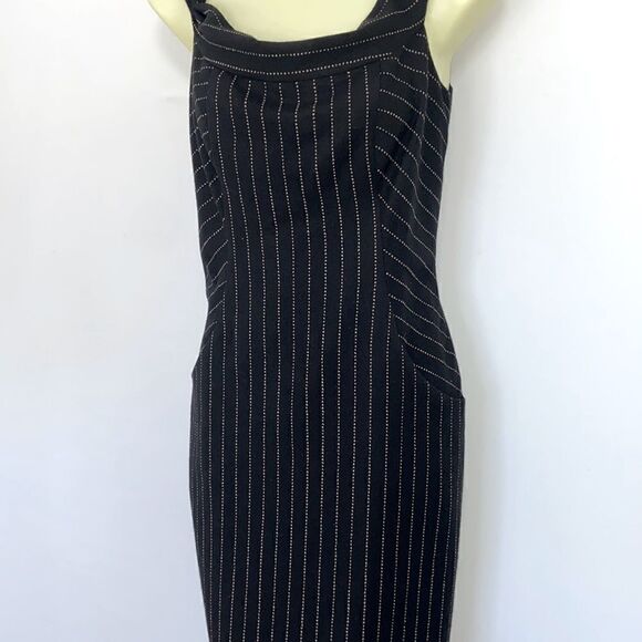 Milly Dress Sheath Cowl Neck Side Pockets Nwot Size 6 - Picture 3 of 8